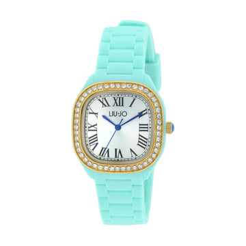 Orologio solo tempo Liu Jo in acciaio e silicone acquamarina MISURA UNICA
