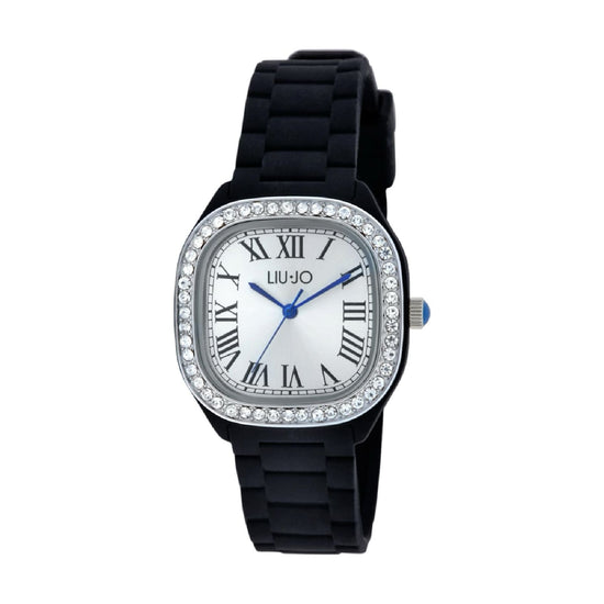Orologio solo tempo Liu Jo in acciaio e silicone nero da donna MISURA UNICA