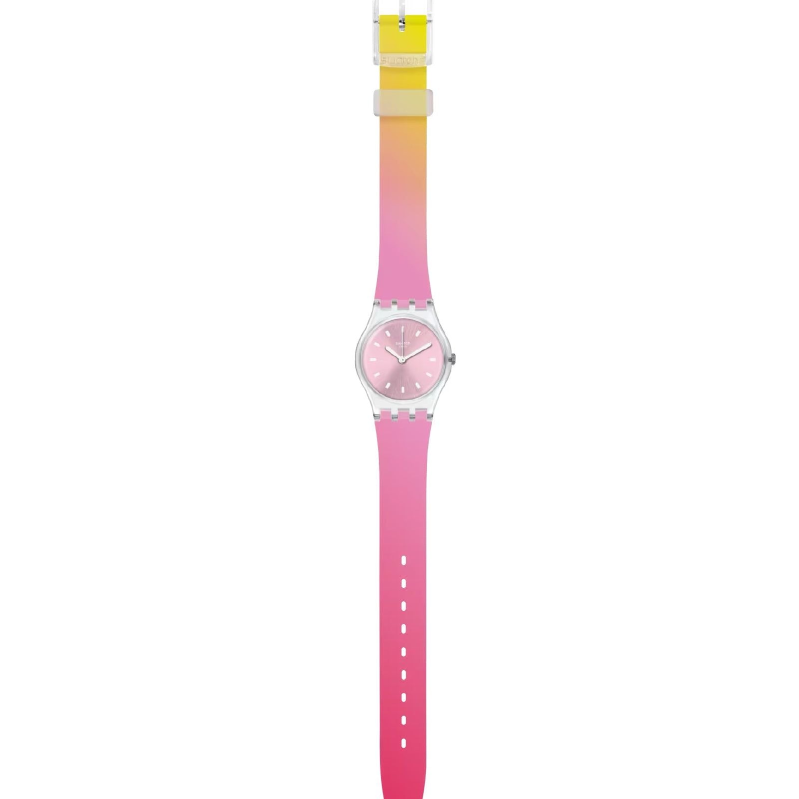 Orologio donna Swatch Deep Wonder in plastica e silicone rosa e gialli 25 mm LK380-2