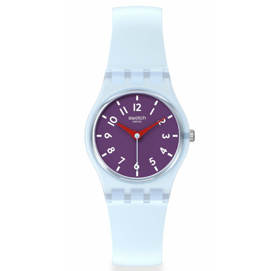 Orologio donna Swatch Essentials in plastica e silicone azzurro 25mm LL126-1