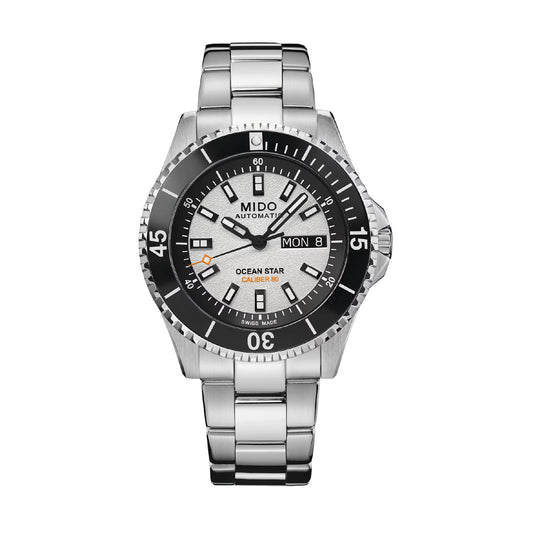 Orologio Mido Ocean Star 200 in acciaio quadrante bianco MISURA UNICA