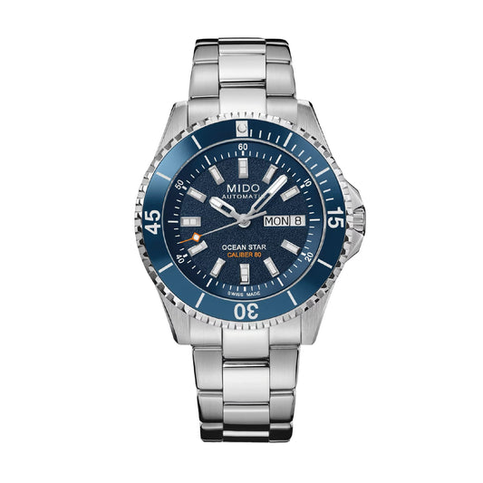 Orologio Mido Ocean Star 200 in acciaio quadrante blu MISURA UNICA