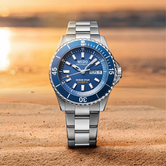 Orologio Mido Ocean Star 200 in acciaio quadrante blu MISURA UNICA