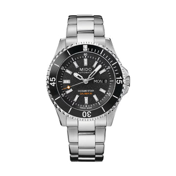 Orologio automatico Mido Ocean Star 200 in acciaio e nero MISURA UNICA