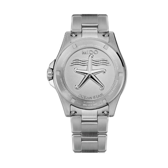 Orologio automatico Mido Ocean Star 200 in acciaio e nero MISURA UNICA