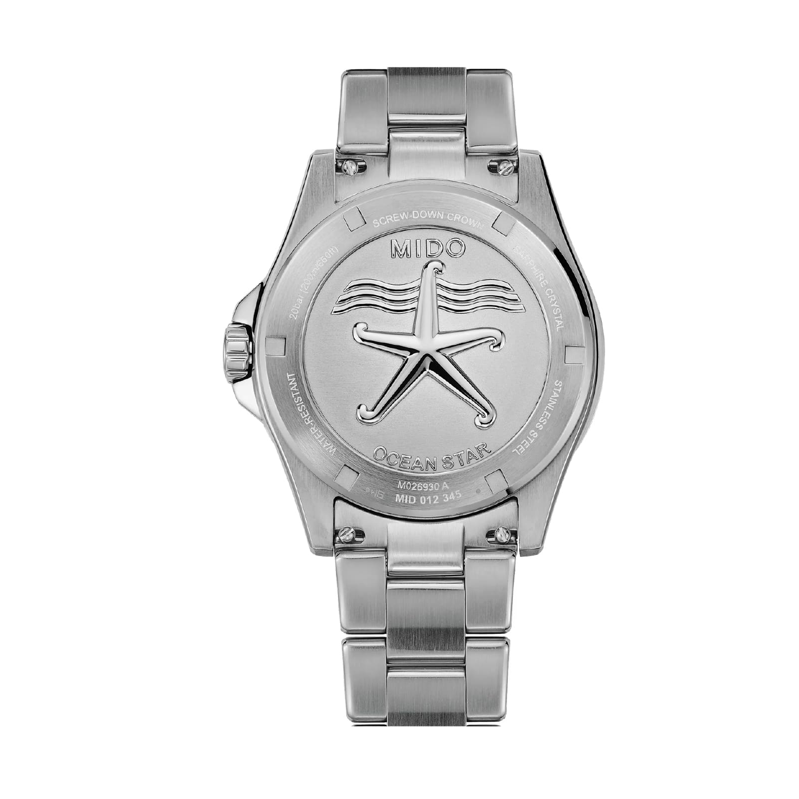 Orologio automatico Mido Ocean Star 200 in acciaio e nero MISURA UNICA