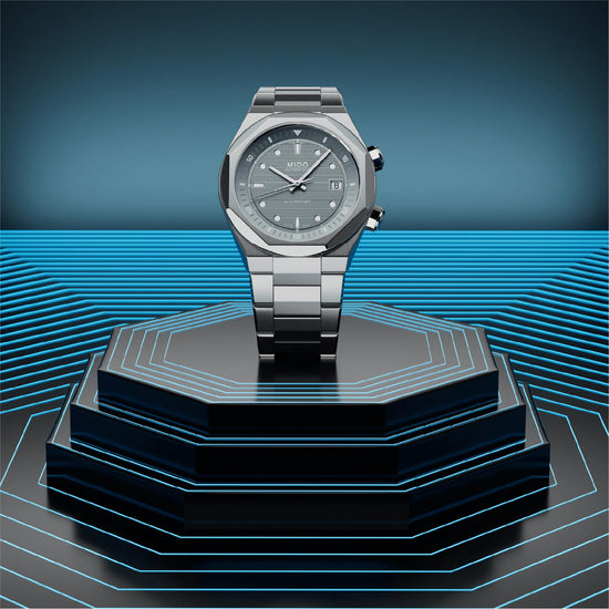 Orologio MIDO Multifort in acciaio con quadrante grigio MISURA UNICA