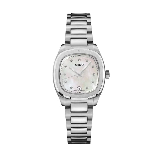 Orologio Mido Multifort TV in acciaio madreperla diamanti MISURA UNICA