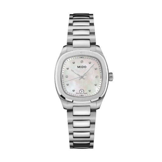Orologio Mido Multifort TV in acciaio madreperla diamanti MISURA UNICA