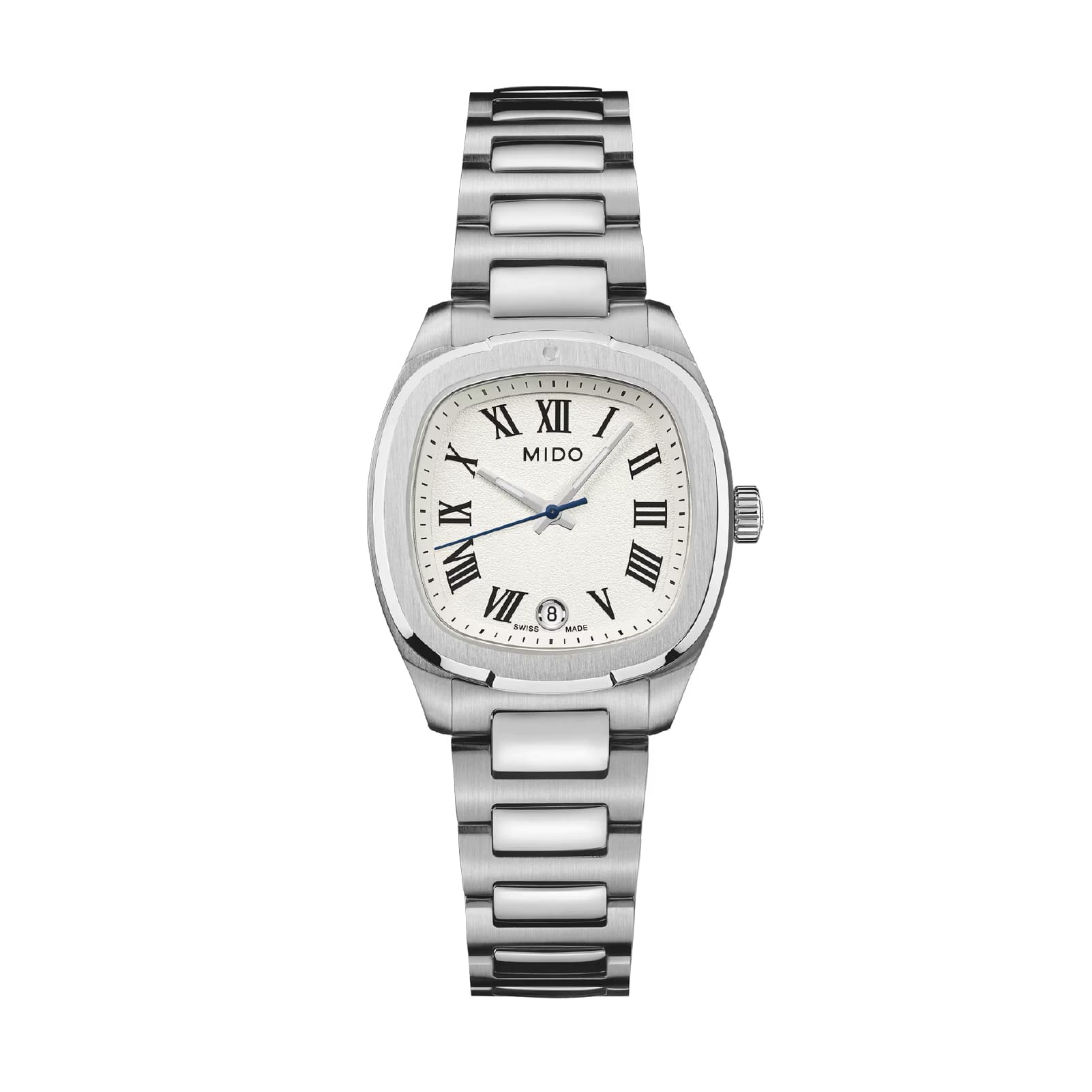 Orologio Mido Multifort TV 28 Quartz in acciaio e bianco MISURA UNICA