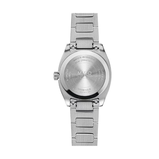 Orologio Mido Multifort TV 28 Quartz in acciaio e bianco MISURA UNICA