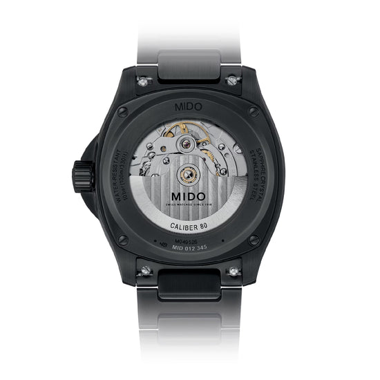 Orologio automatico Mido in acciaio color nero da uomo MISURA UNICA