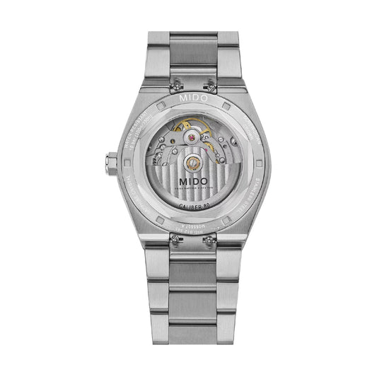 Orologio Mido Multifort 8 One Crown in acciaio quadrante nero MISURA UNICA