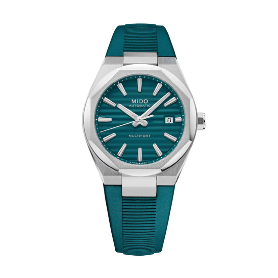 Orologio Mido Multifort 8 One Crown cinturino sintetico verde MISURA UNICA