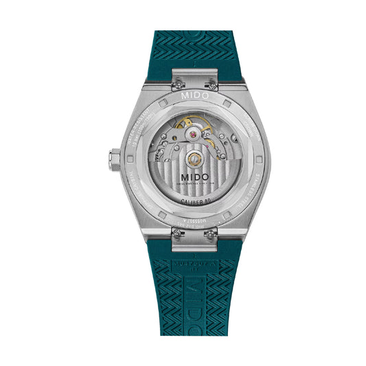 Orologio Mido Multifort 8 One Crown cinturino sintetico verde MISURA UNICA