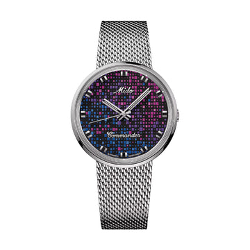Orologio automatico Mido acciaio con quadrante effetto pixel MISURA UNICA