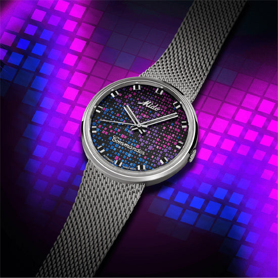 Orologio automatico Mido acciaio con quadrante effetto pixel MISURA UNICA