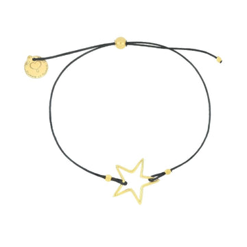 Bracciale in nylon Maman et Sophie stella in argento dorato