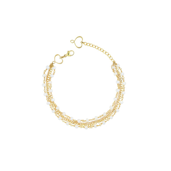 Bracciale catena Maman et Sophie argento pvd oro multifilo REGOLABILE