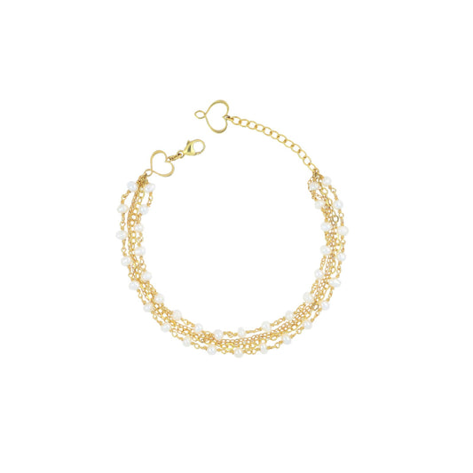 Bracciale catena Maman et Sophie argento pvd oro multifilo REGOLABILE