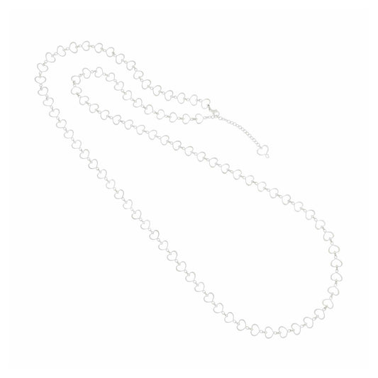 Collana lunga Maman et Sophie in argento con cuori da donna MISURA UNICA