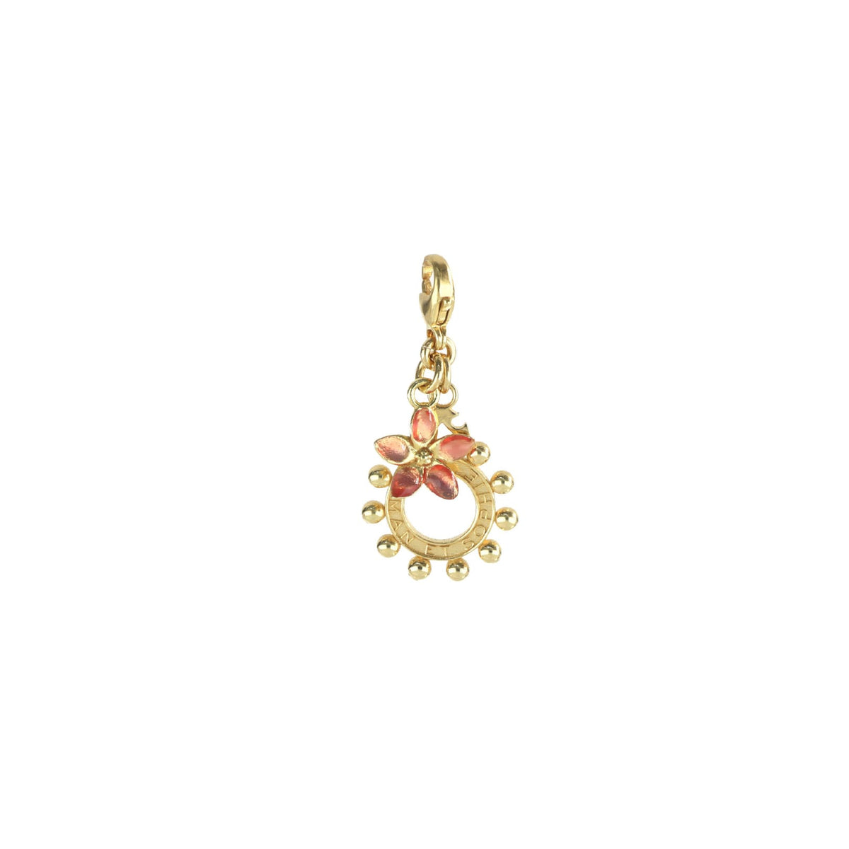 Ciondolo Maman et Sophie in argento pvd oro fiore cerchio MISURA UNICA