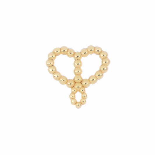Componente fibbia Maman et Sophie in argento dorato a cuore
