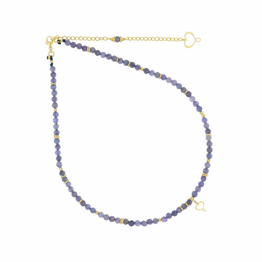 Collana Maman et Sophie Pietre in argento dorato e tanzanite MISURA UNICA