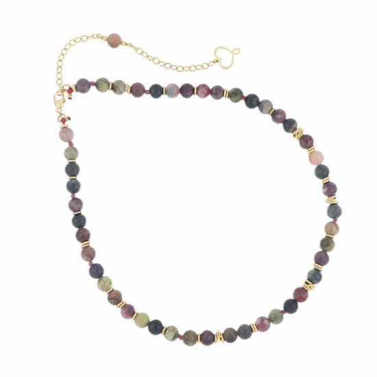 Collana Maman et Sophie argento con tormalina multicolor MISURA UNICA