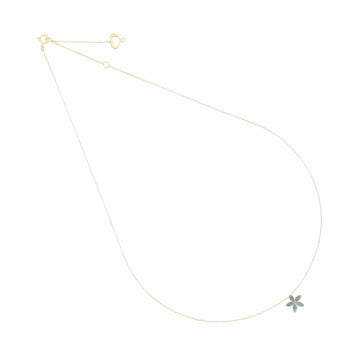 Collana Maman et Sophie in oro fiore celeste polvere diamanti MISURA UNICA