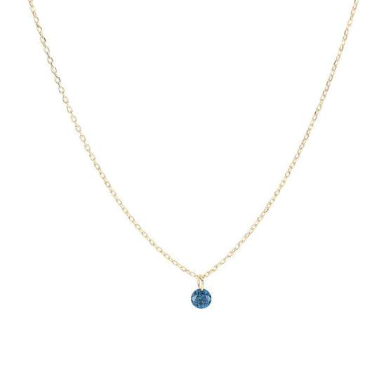 Collana in oro 18kt donna Maman et Sophie AURUM diamante blu MISURA UNICA
