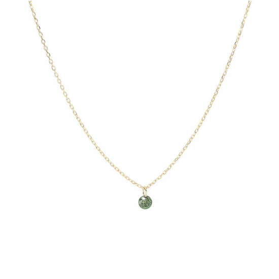 Collana in oro 18kt Maman et Sophie AURUM con diamante verde MISURA UNICA
