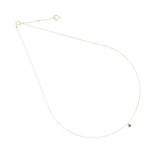 Collana in oro 18kt Maman et Sophie AURUM con diamante verde MISURA UNICA
