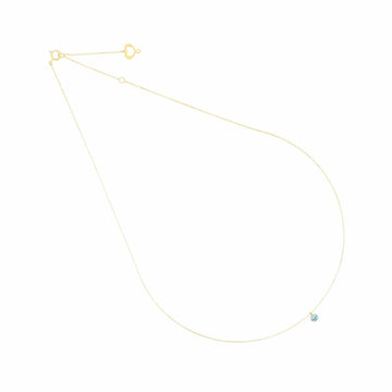 Collana Maman et Sophie in oro 18k topazio azzurro pendente MISURA UNICA