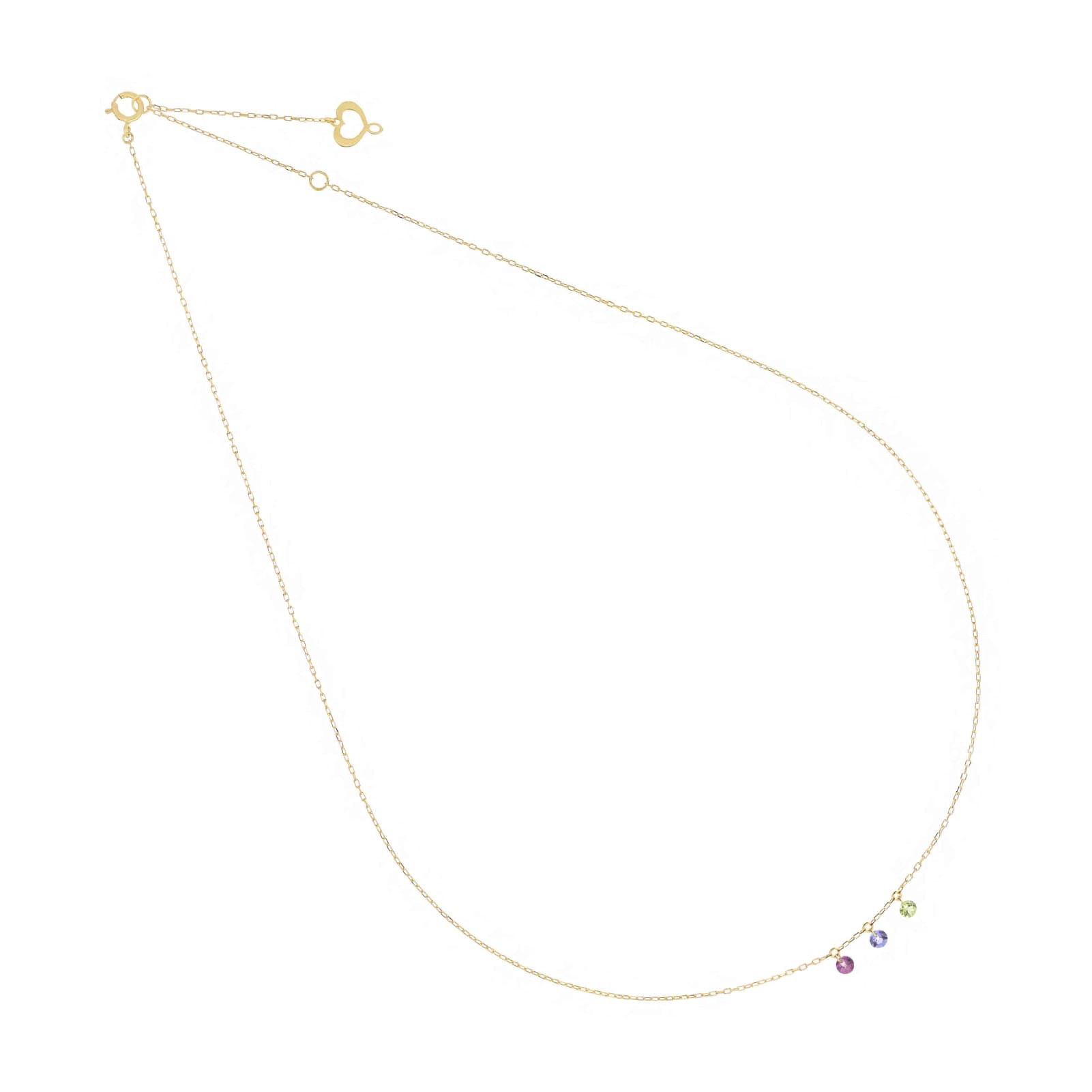Collana girocollo Maman et Sophie in oro giallo con rodolite MISURA UNICA