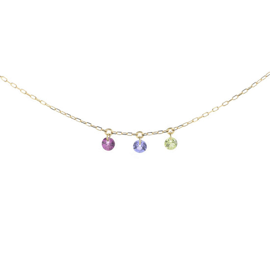 Collana girocollo Maman et Sophie in oro giallo con rodolite MISURA UNICA