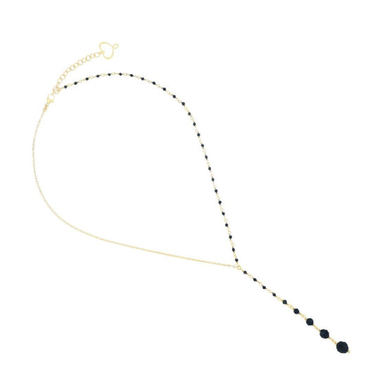 Collana Maman et Sophie in argento spinello nero per metÃ M.GCOND2RCT