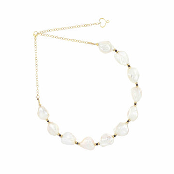 Collana Maman et Sophie in argento dorato perle e spinello MISURA UNICA