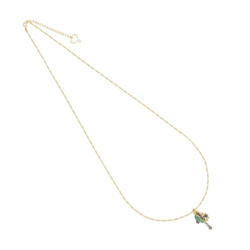 Collana girocollo Maman et Sophie in argento pvd oro croce MISURA UNICA