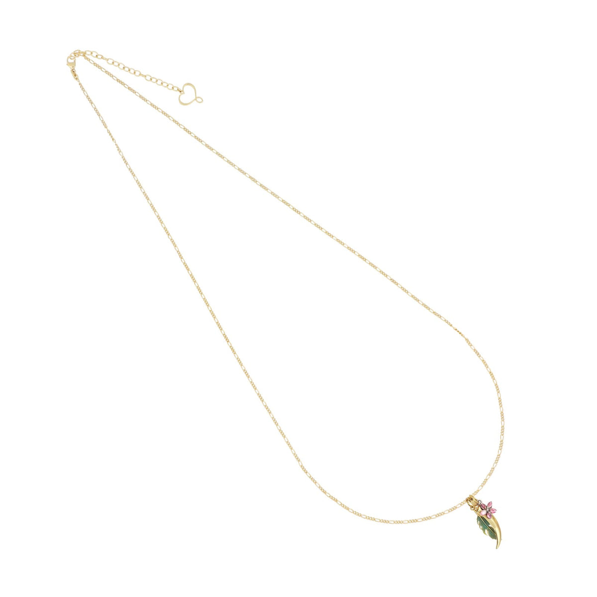 Collana girocollo Maman et Sophie argento pvd oro con corno MISURA UNICA