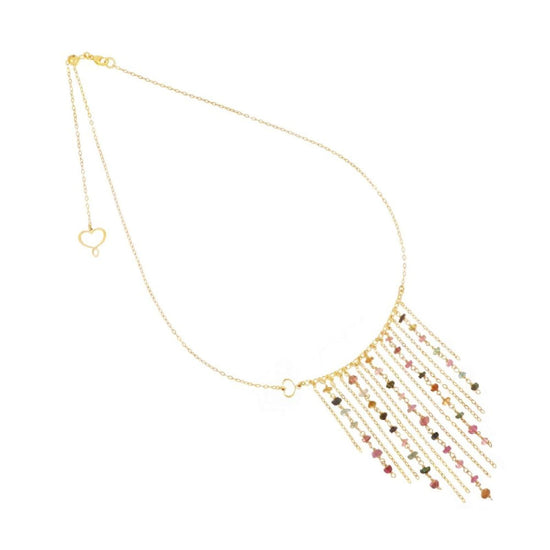 Collana Maman et Sophie con pendente tormalina multicolor MISURA UNICA