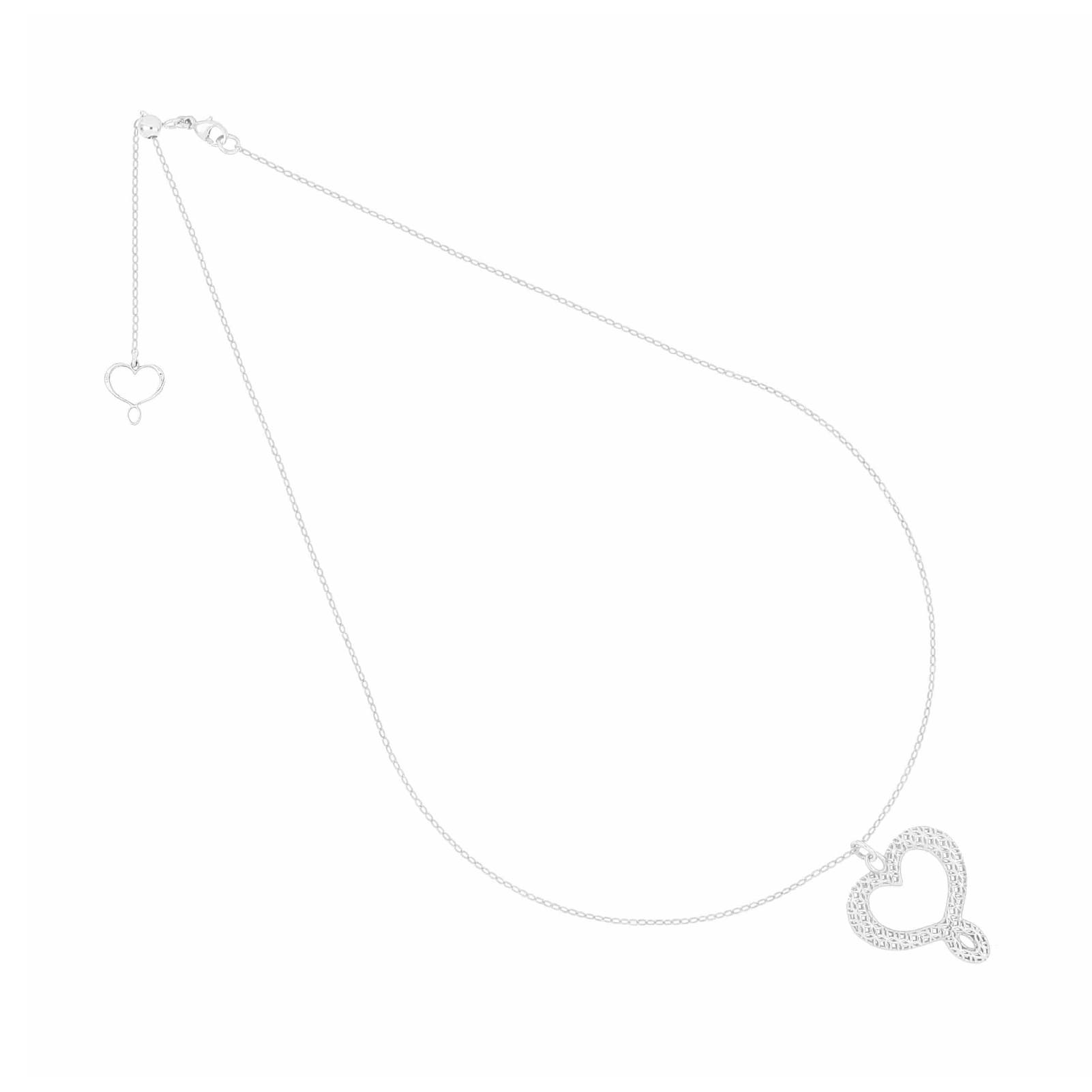Collana girocollo Maman et Sophie in argento e cuore pendente MISURA UNICA