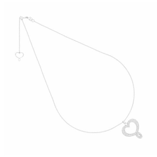 Collana girocollo Maman et Sophie in argento e cuore pendente MISURA UNICA
