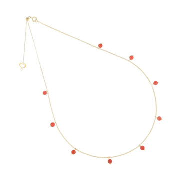 Collana oro 18kt Maman et Sophie AURUM con pendenti corallo MISURA UNICA