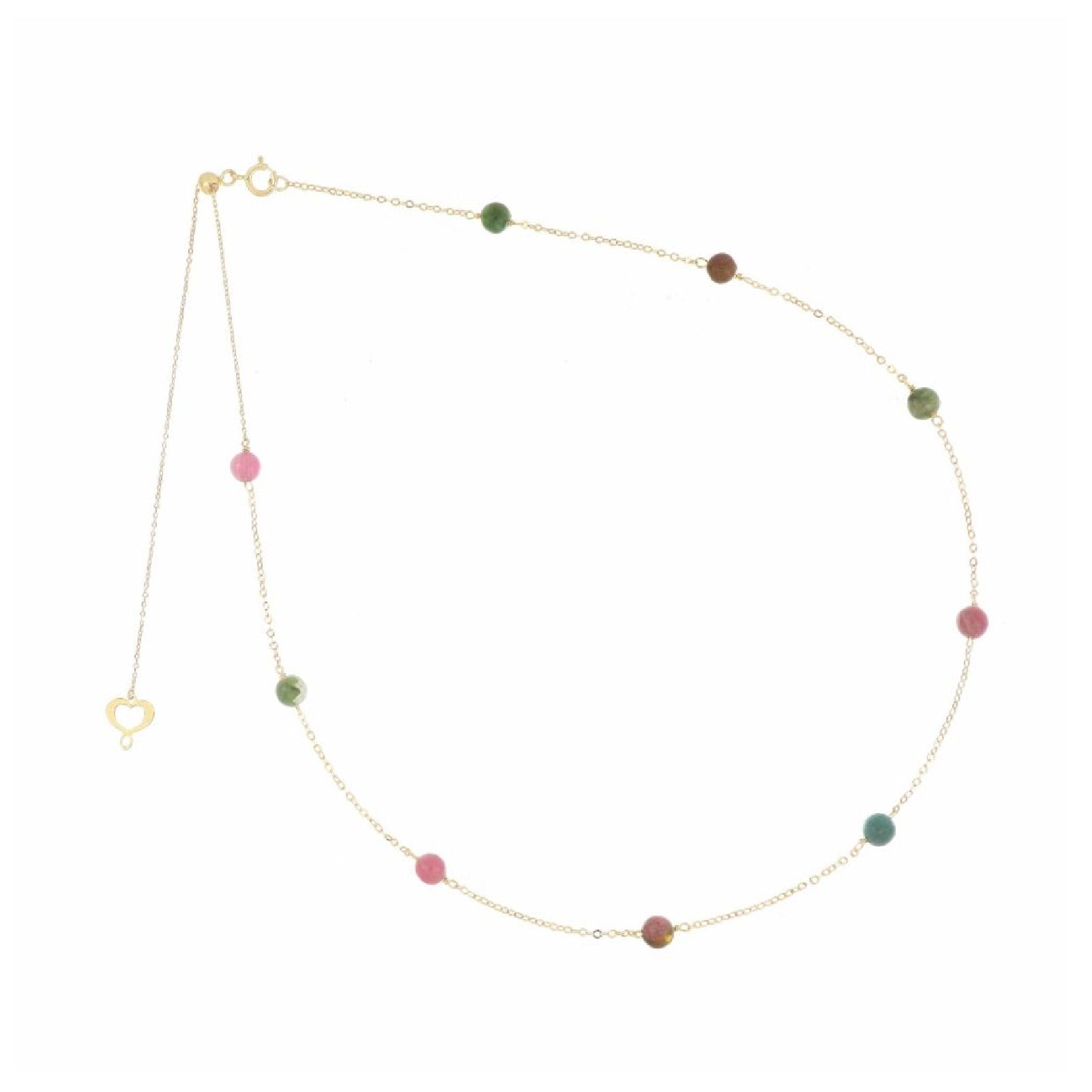 Collana oro 18kt Maman et Sophie AURUM tormalina multicolor MISURA UNICA