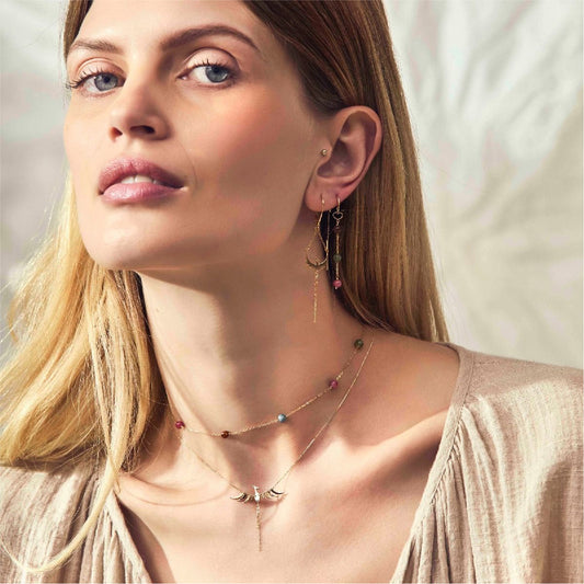Collana oro 18kt Maman et Sophie AURUM tormalina multicolor MISURA UNICA