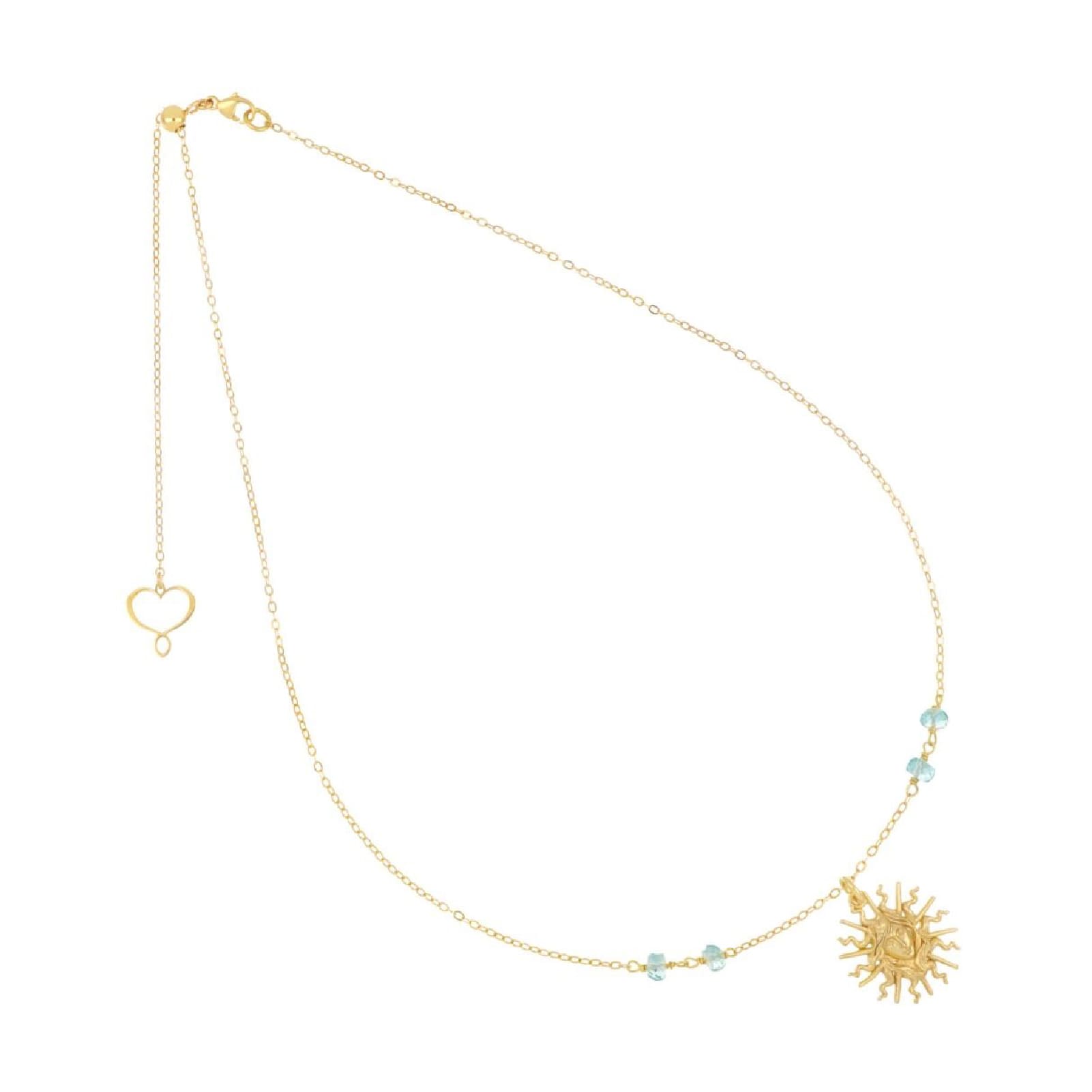 Collana girocollo Maman et Sophie con pendente sole e pietre MISURA UNICA