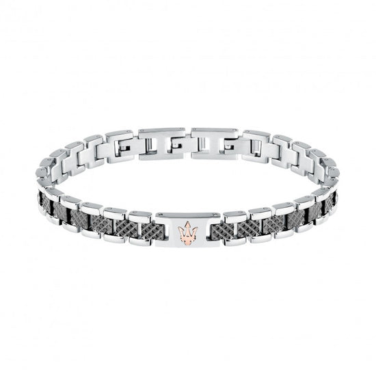 Bracciale catena da uomo Maserati acciaio con lavorazione