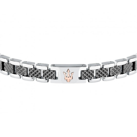 Bracciale catena da uomo Maserati acciaio con lavorazione