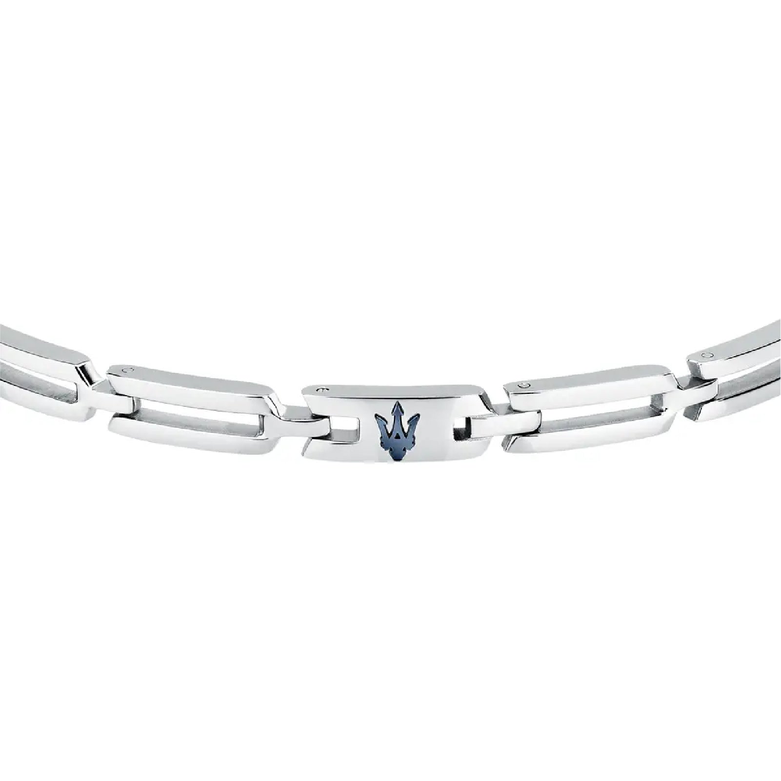 Bracciale a catena Maserati in acciaio color argento da uomo M.JM424AVD73